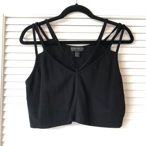 Black crop top